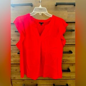 Excellent used condition Talbots flutter sleeve blouse.